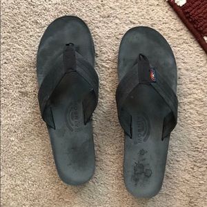 Rainbow Flip Flops-Black Ladies